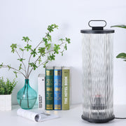 Mira Moderno Geométrico Metal/Vidrio Lámpara de Pie Exterior Negro — imagen 5 | Aura Lighting