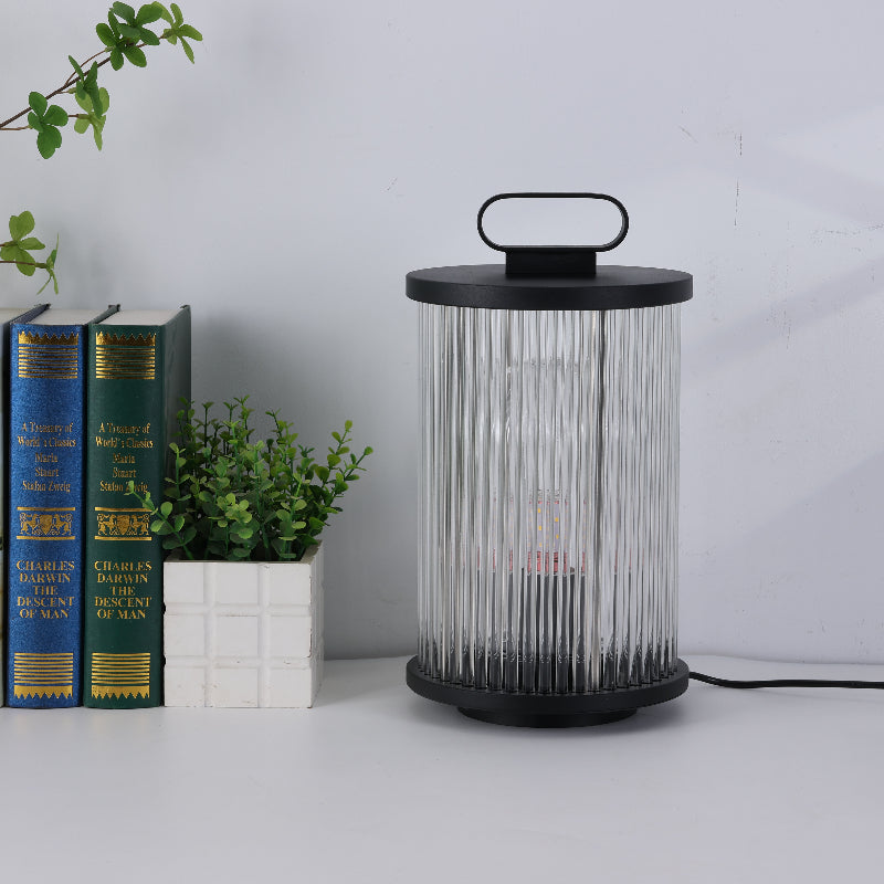 Mira Moderno Geométrico Metal/Vidrio Lámpara de Pie Exterior Negro — imagen 6 | Aura Lighting