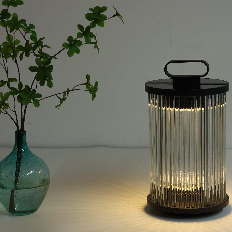 Mira Moderno Geométrico Metal/Vidrio Lámpara de Pie Exterior Negro — imagen 7 | Aura Lighting