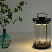 Mira Moderno Geométrico Metal/Vidrio Lámpara de Pie Exterior Negro — imagen 7 | Aura Lighting