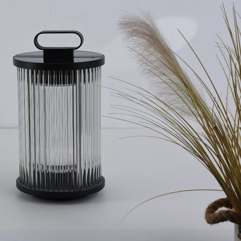 Mira Moderno Geométrico Metal/Vidrio Lámpara de Pie Exterior Negro — imagen 9 | Aura Lighting