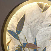 Mira Zen Artistic Circle Metal/Vidrio Lámpara de Pie — imagen 10 | Aura Lighting