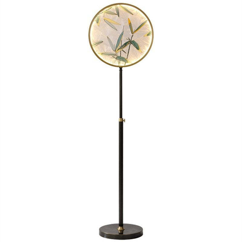 Mira Zen Artistic Circle Metal/Vidrio Lámpara de Pie — imagen 12 | Aura Lighting