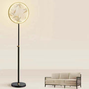 Mira Zen Artistic Circle Metal/Vidrio Lámpara de Pie — imagen 6 | Aura Lighting