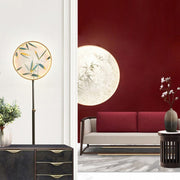 Mira Zen Artistic Circle Metal/Vidrio Lámpara de Pie — imagen 7 | Aura Lighting