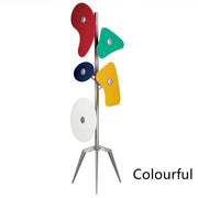 Mira Modern Geométrico Metal LED Lámpara de Pie Blanca — imagen 10 | Aura Lighting
