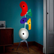 Mira Modern Geométrico Metal LED Lámpara de Pie Blanca — imagen 12 | Aura Lighting