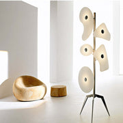 Mira Modern Geométrico Metal LED Lámpara de Pie Blanca — imagen 13 | Aura Lighting