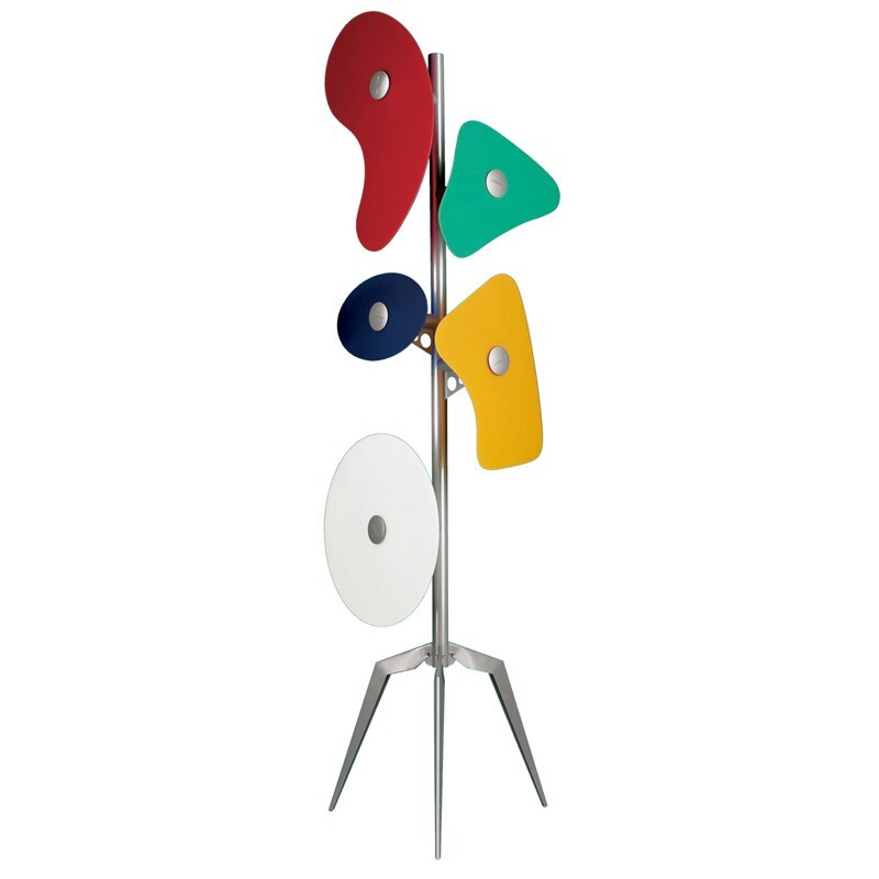 Mira Modern Geométrico Metal LED Lámpara de Pie Blanca — imagen 14 | Aura Lighting