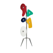 Mira Modern Geométrico Metal LED Lámpara de Pie Blanca — imagen 5 | Aura Lighting
