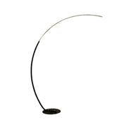 Mira Moderna Lineal Metal/Silicio LED Lámpara de Pie, Negra/Blanca — imagen 9 | Aura Lighting