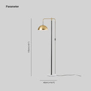 Mira Moderna Geométrica Metal LED Lámpara de Pie Dorada — imagen 4 | Aura Lighting