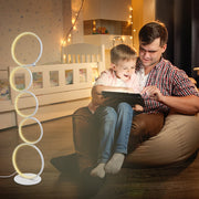 Mira Moderna Geométrico Metal/Silicio LED Lámpara de Pie Negra/Blanca — imagen 6 | Aura Lighting