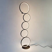 Mira Moderna Geométrico Metal/Silicio LED Lámpara de Pie Negra/Blanca — imagen 7 | Aura Lighting