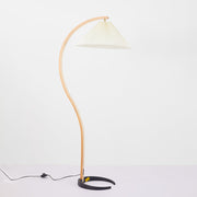 Muto Moderno Geométrico Metal LED Lámpara de Pie Blanco/Beige/Café — imagen 27 | Aura Lighting