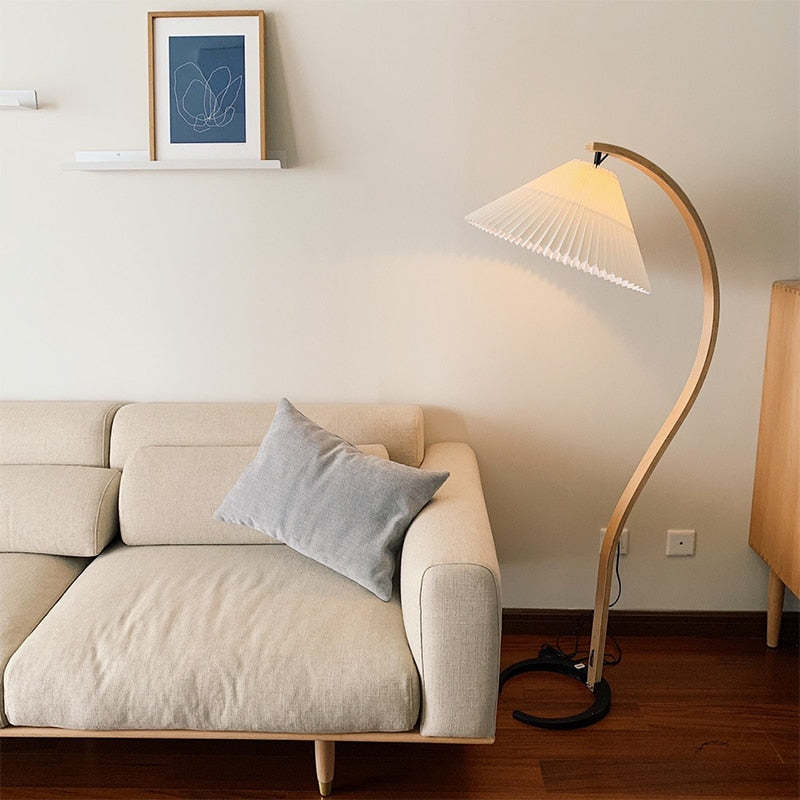 Muto Moderno Geométrico Metal LED Lámpara de Pie Blanco/Beige/Café — imagen 5 | Aura Lighting