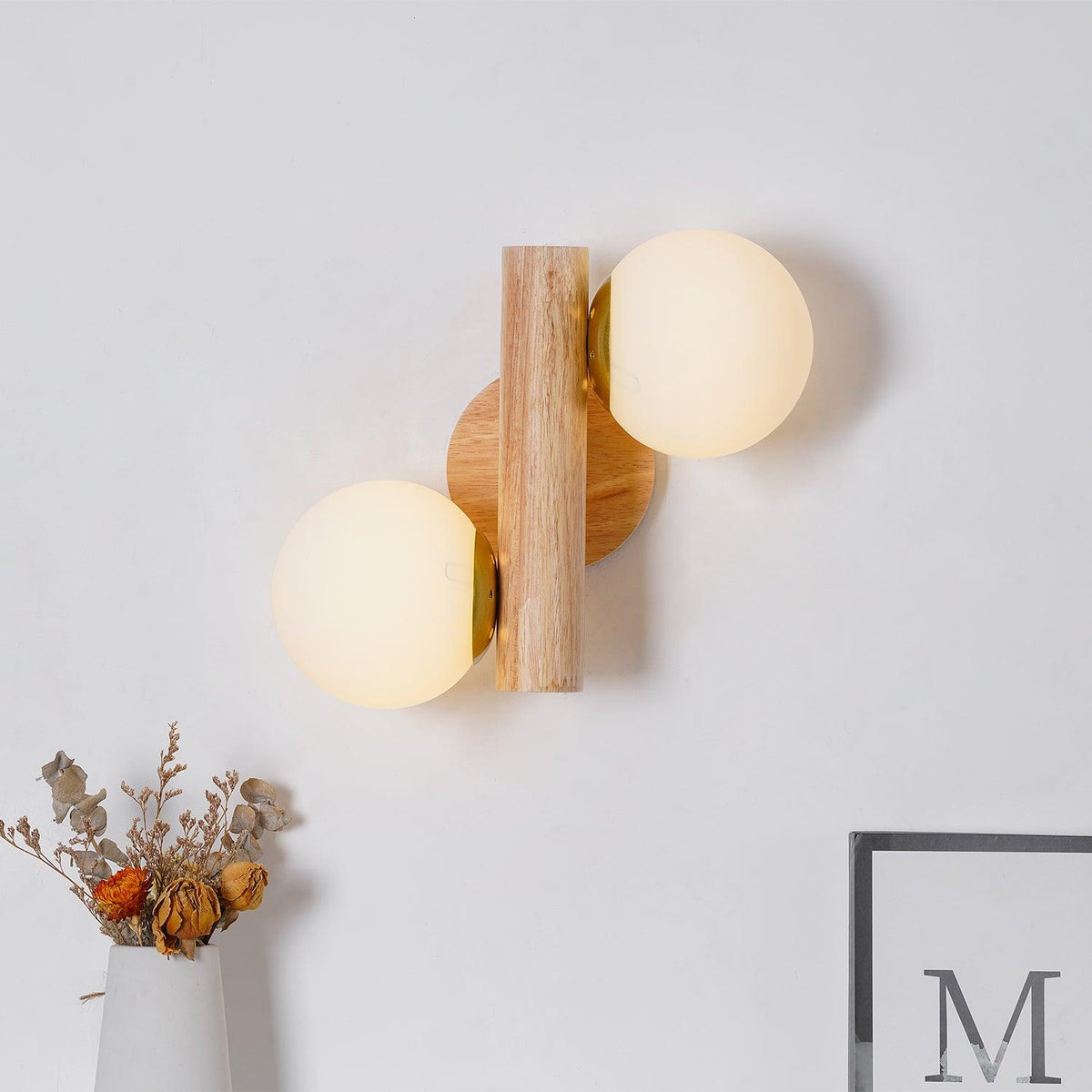 Muto Antique Cottage Wood Wall Light  Rotatable — imagen 13 | Aura Lighting