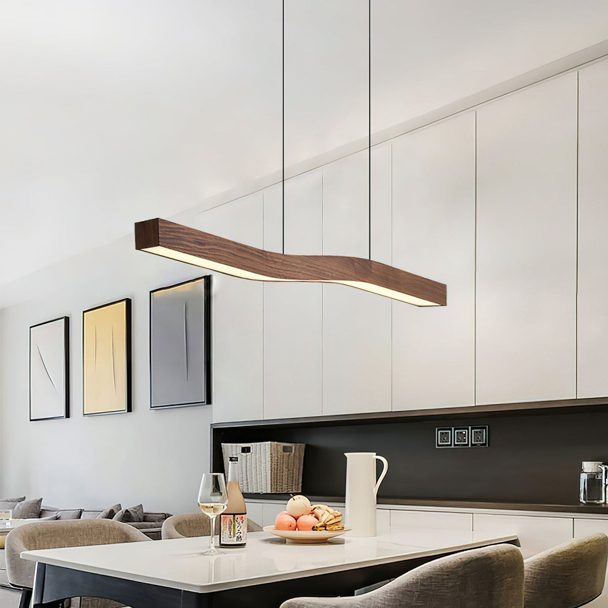 Muto Lámpara Colgante Nórdica Efecto Nogal — imagen 13 | Aura Lighting