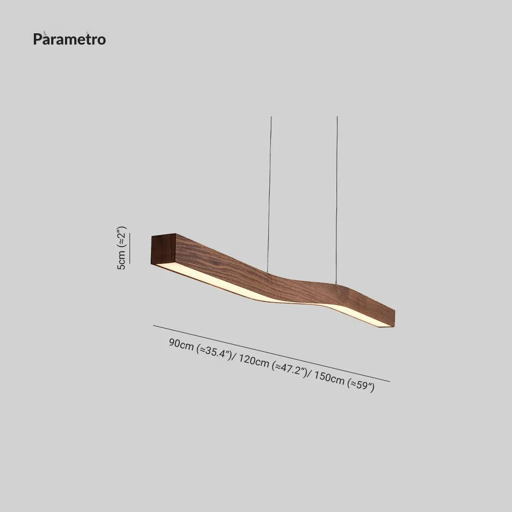 Muto Lámpara Colgante Nórdica Efecto Nogal — imagen 17 | Aura Lighting