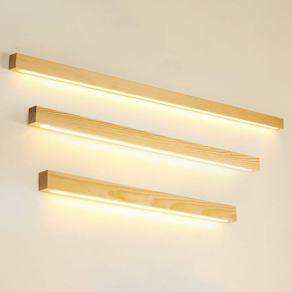 Muto Lámpara de Pared Lineal de Madera — imagen 12 | Aura Lighting