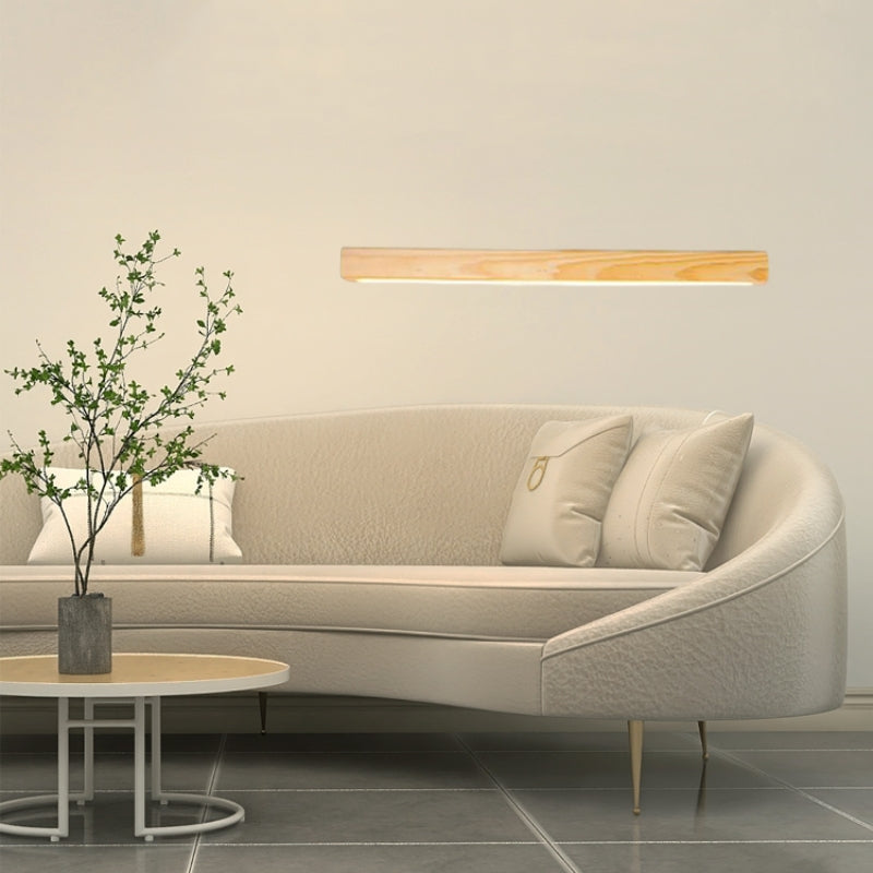 Muto Lámpara de Pared Lineal de Madera — imagen 16 | Aura Lighting