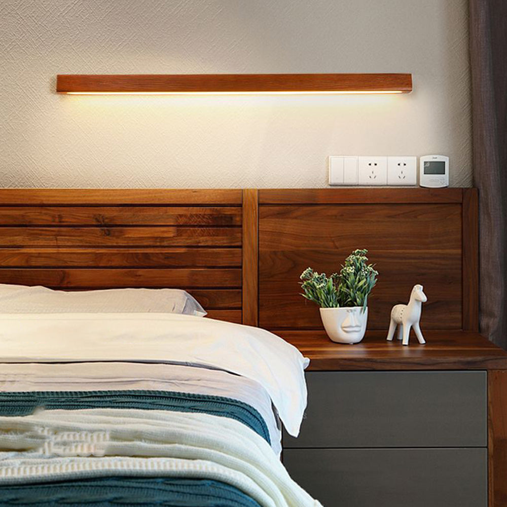 Muto Lámpara de Pared Lineal de Madera — imagen 5 | Aura Lighting
