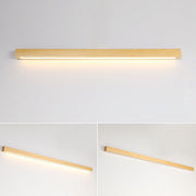 Muto Lámpara de Pared Lineal de Madera — imagen 9 | Aura Lighting