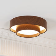Muto Lámpara de Techo de Doble Aro en Color Nogal — imagen 14 | Aura Lighting