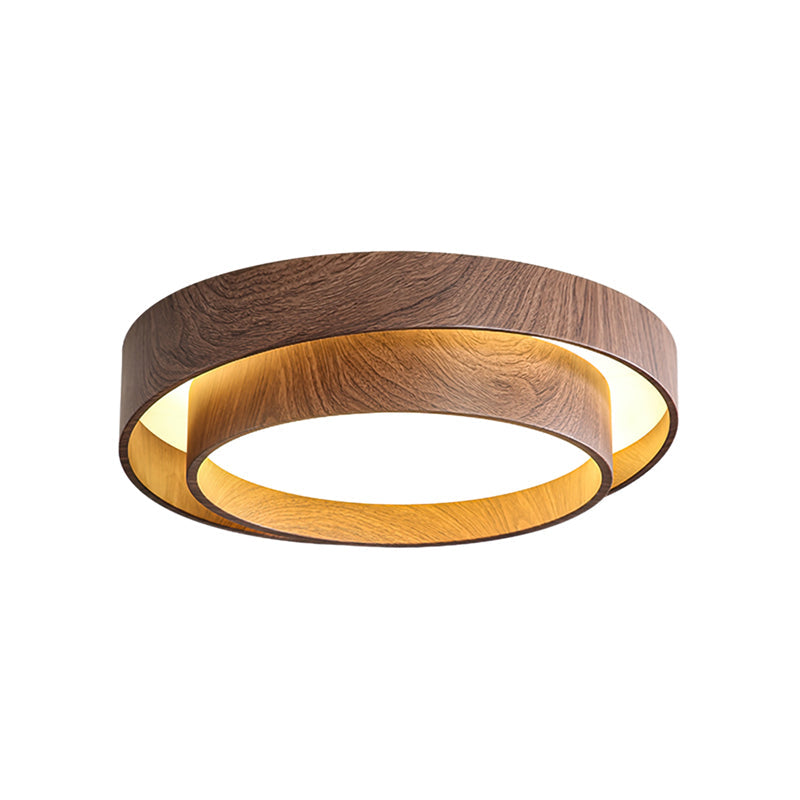 Muto Lámpara de Techo de Doble Aro en Color Nogal — imagen 23 | Aura Lighting