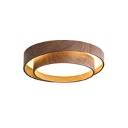 Muto Lámpara de Techo de Doble Aro en Color Nogal — imagen 27 | Aura Lighting