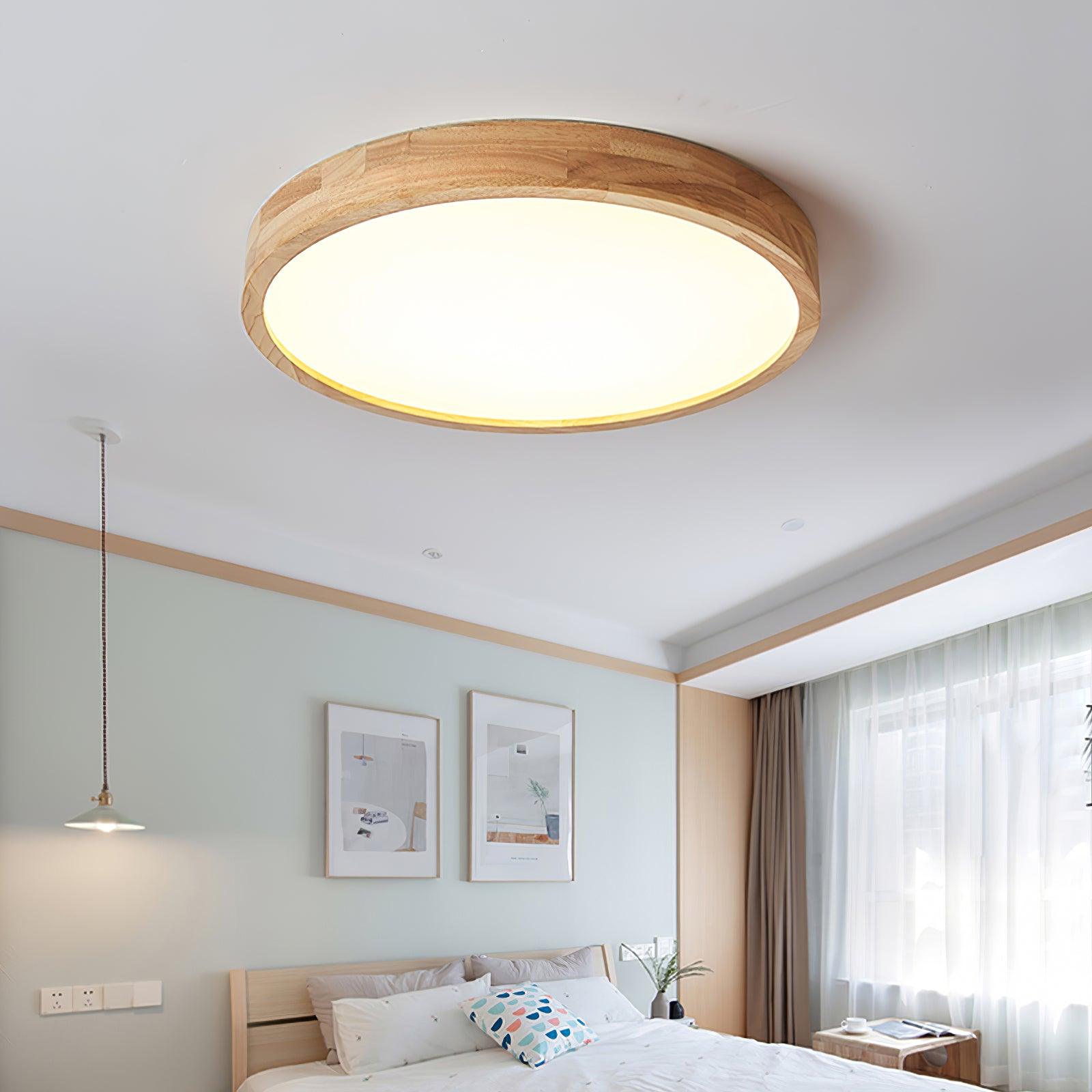 Muto Lámpara de Techo Geométrica de Madera — imagen 17 | Aura Lighting