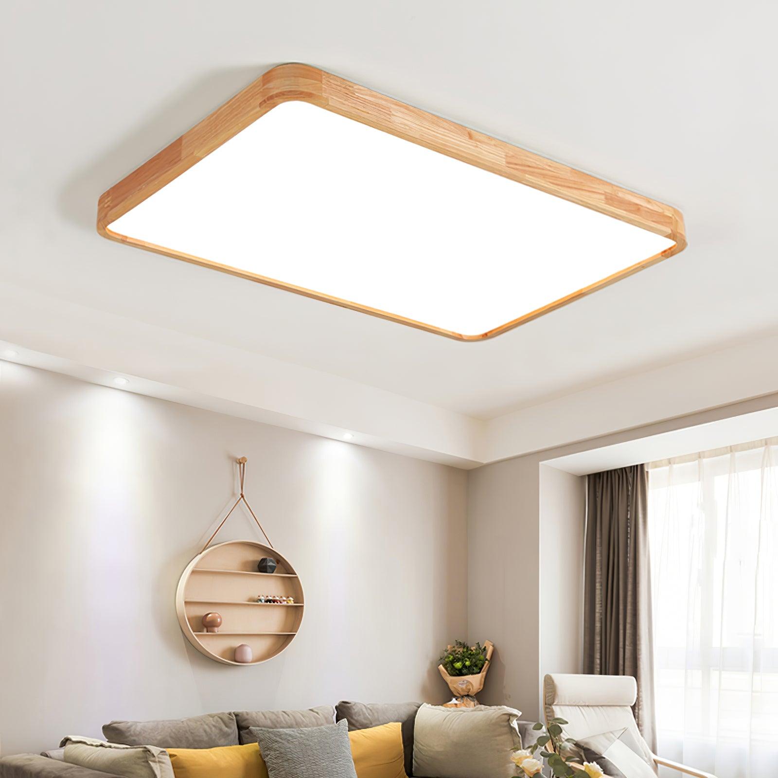 Muto Lámpara de Techo Geométrica de Madera — imagen 20 | Aura Lighting