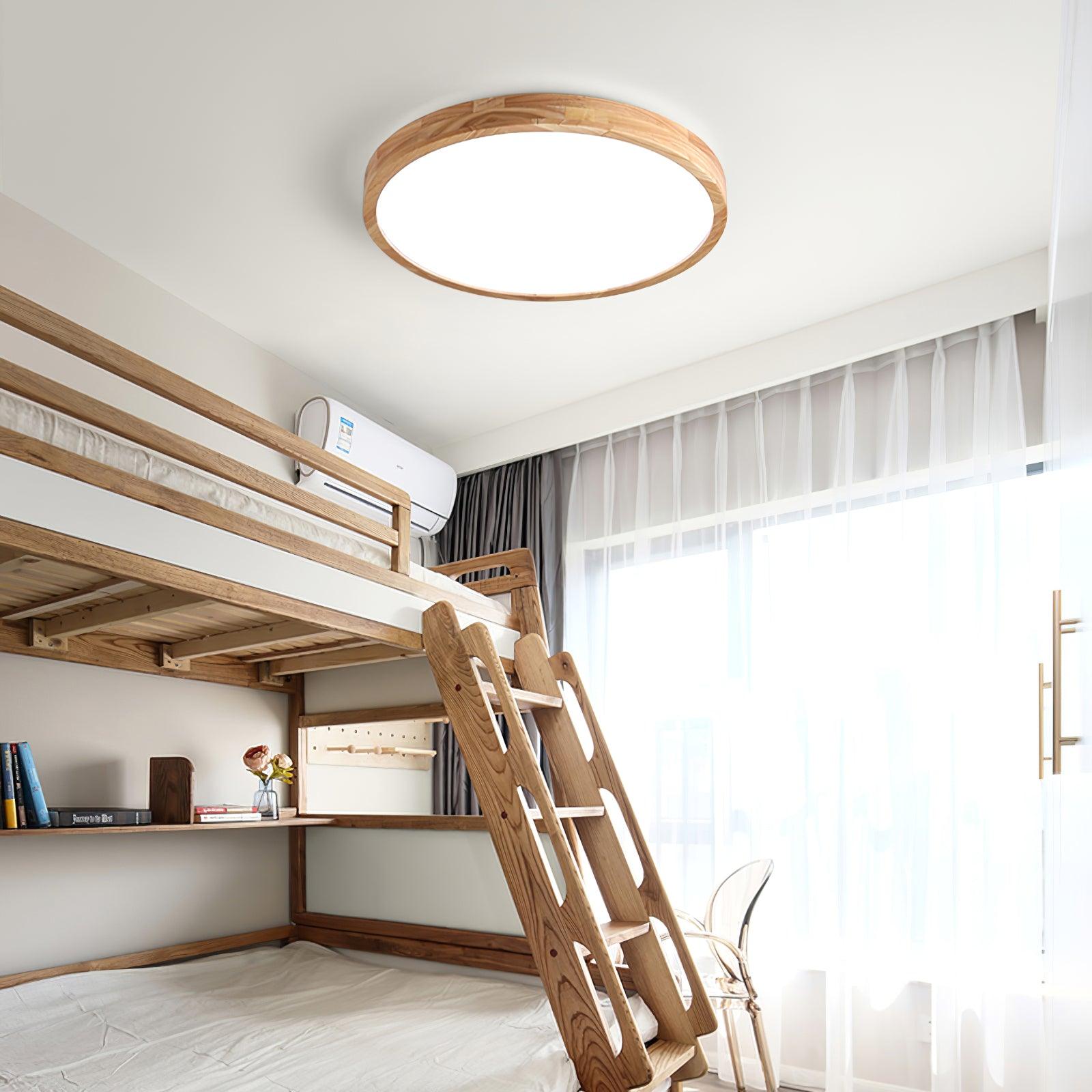 Muto Lámpara de Techo Geométrica de Madera — imagen 6 | Aura Lighting