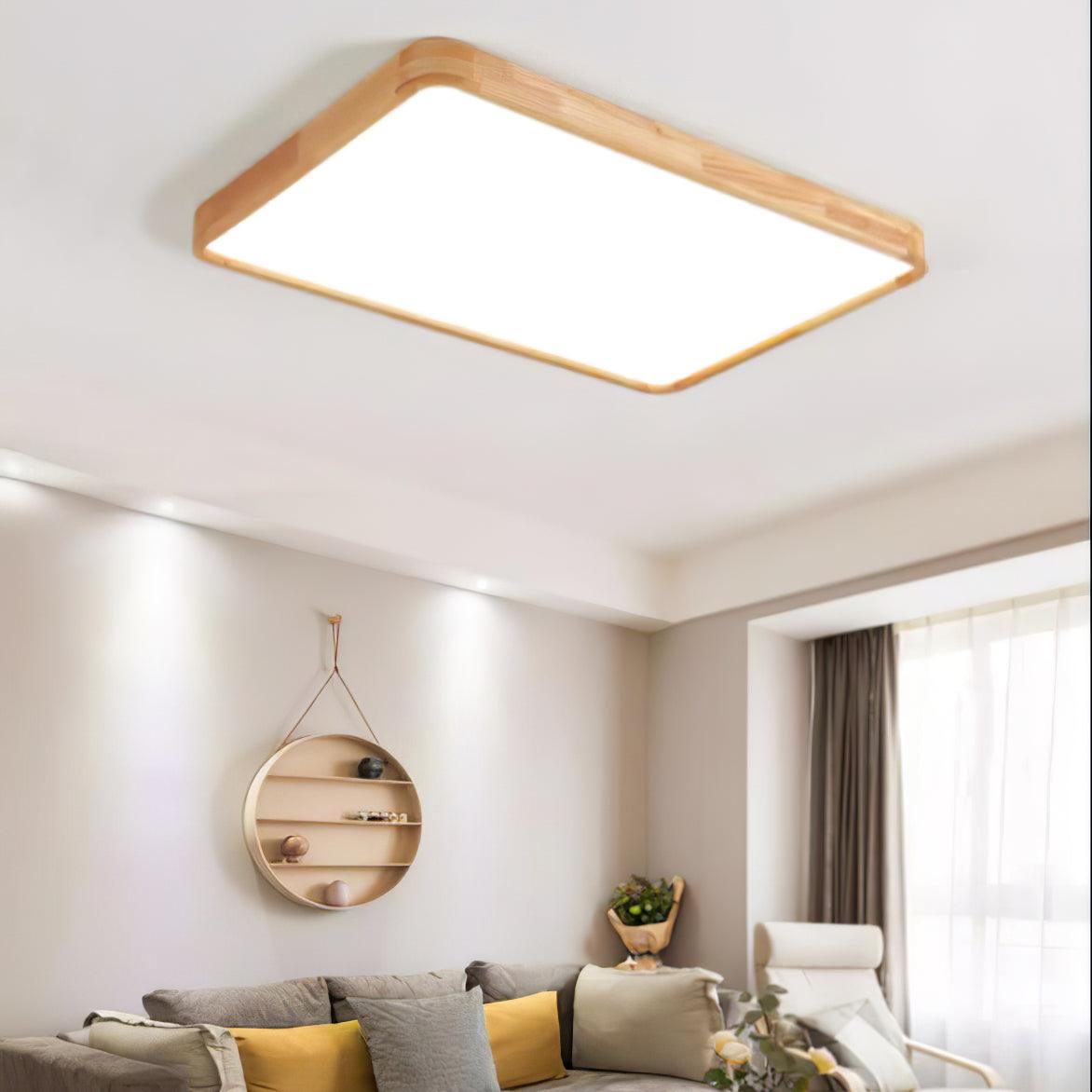 Muto Lámpara de Techo Geométrica de Madera — imagen 9 | Aura Lighting