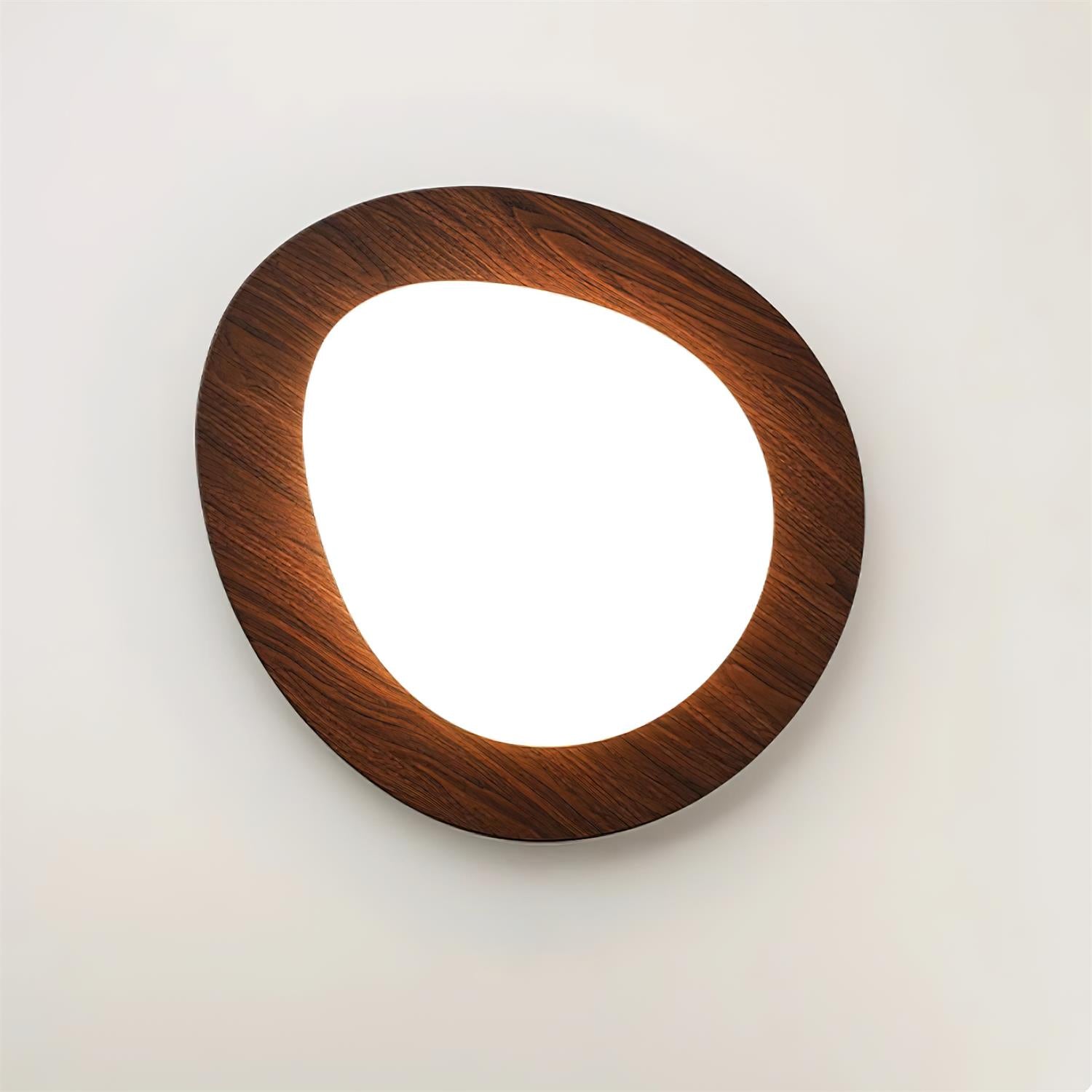 Muto Lámpara de Techo Nogal con Forma de Guijarro — imagen 16 | Aura Lighting