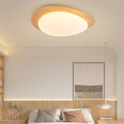 Muto Lámpara de Techo Nogal con Forma de Guijarro — imagen 2 | Aura Lighting
