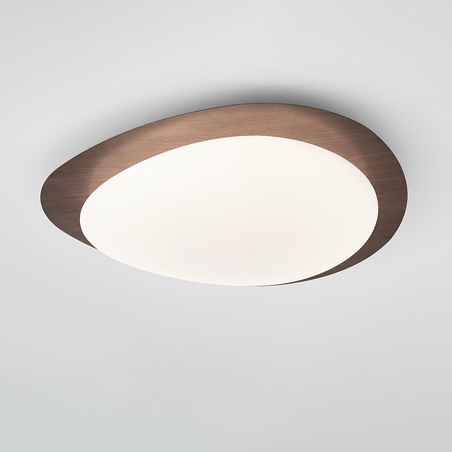 Muto Lámpara de Techo Nogal con Forma de Guijarro — imagen 20 | Aura Lighting