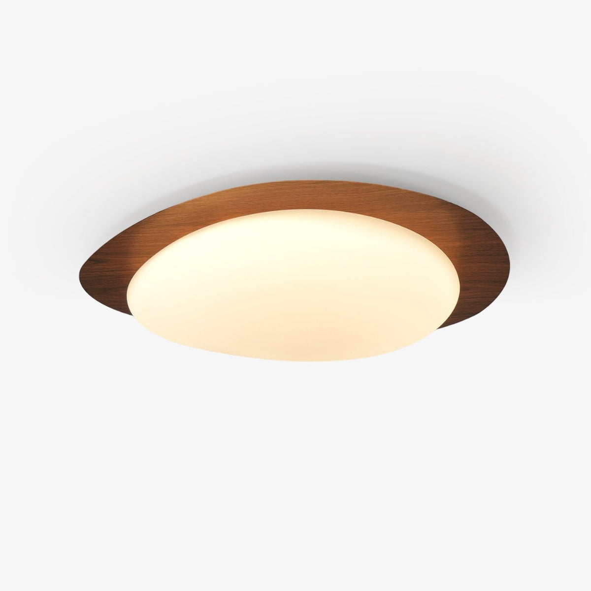Muto Lámpara de Techo Nogal con Forma de Guijarro — imagen 26 | Aura Lighting