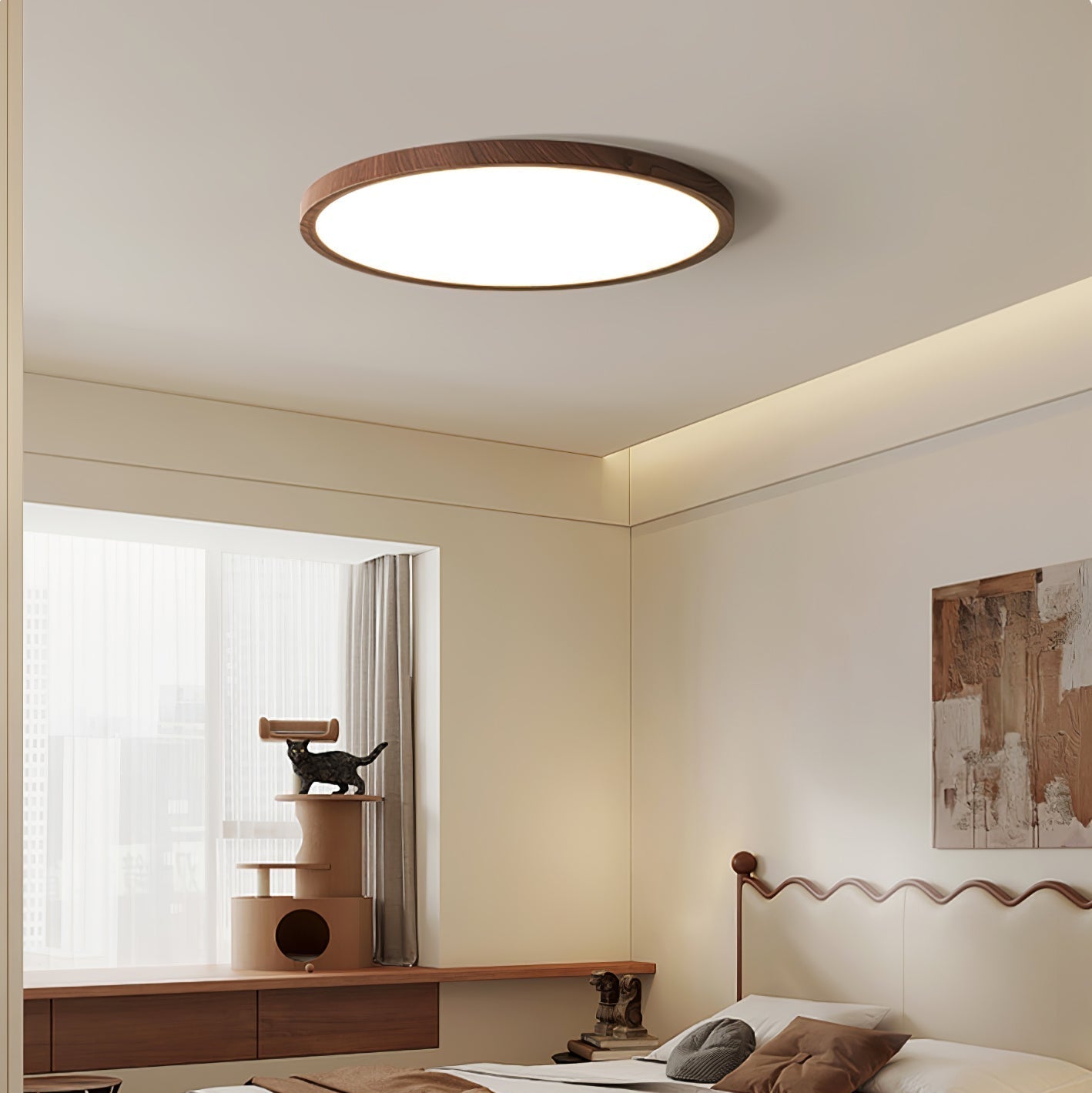 Muto Lámpara de Techo Redonda Ultrafina — imagen 5 | Aura Lighting