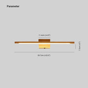 Muto Moderna Mininalista Lineal Aplique de Pared — imagen 4 | Aura Lighting