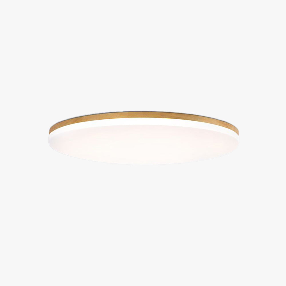 Muto Moderna Redonda Lámpara de Techo Madera — imagen 1 | Aura Lighting