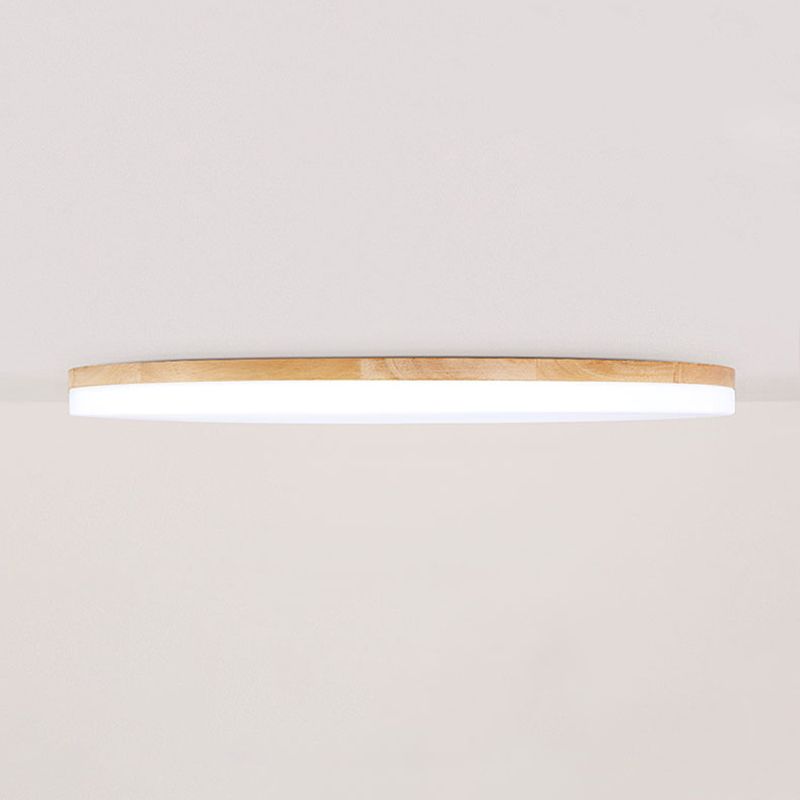 Muto Moderna Redonda Lámpara de Techo Madera — imagen 5 | Aura Lighting