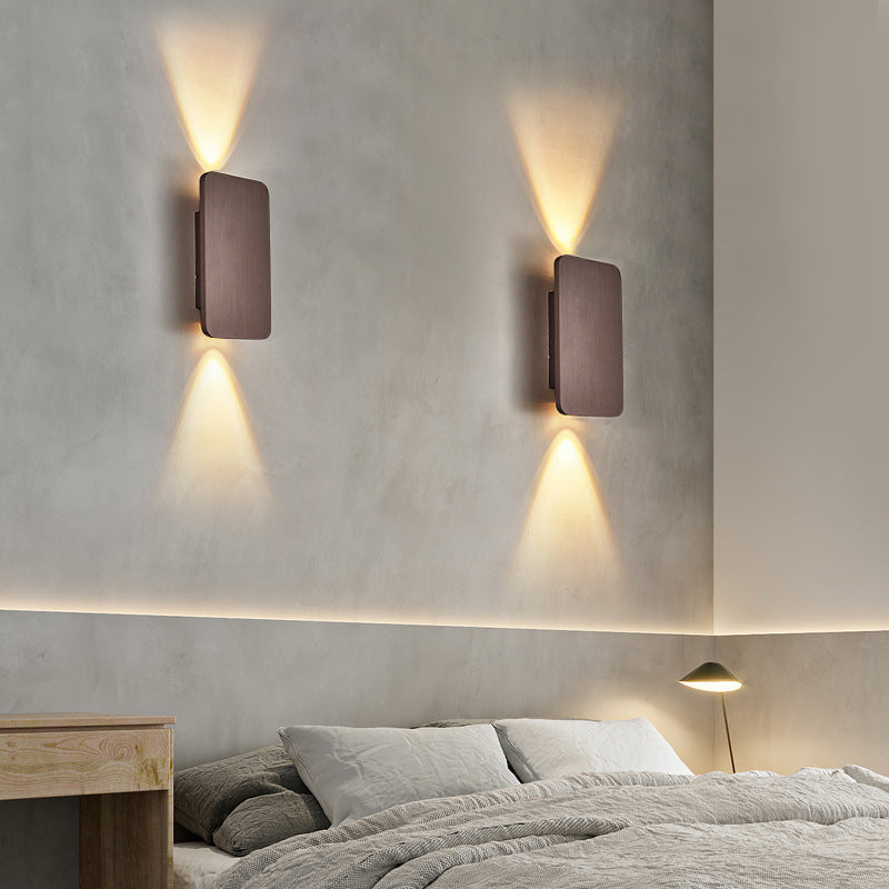 Muto Moderno Cuadrado Aplique De Pared Interior Metal Dormitorio/Salón — imagen 7 | Aura Lighting