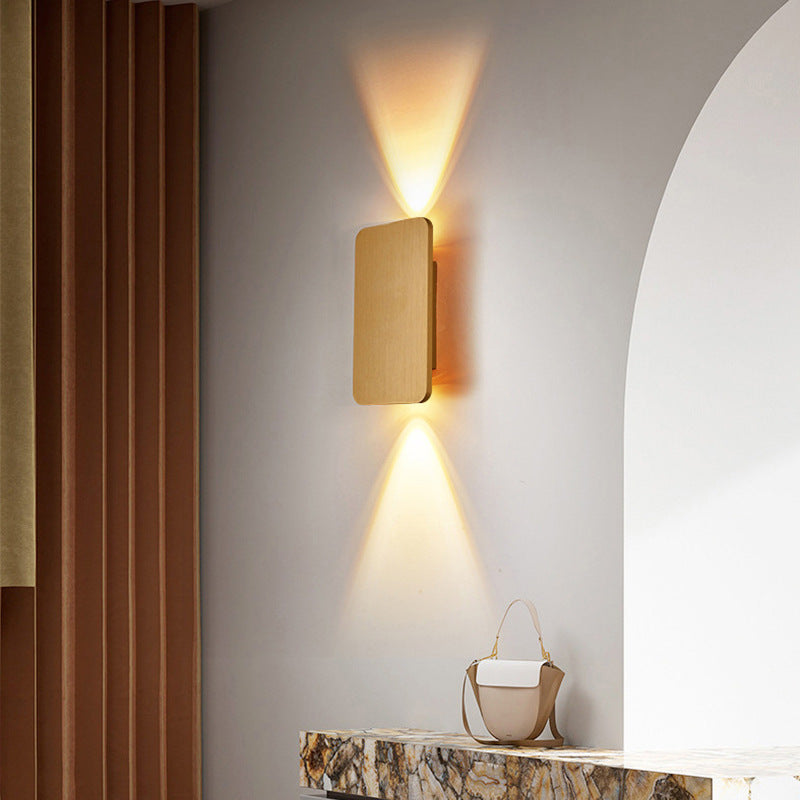 Muto Moderno Cuadrado Aplique De Pared Interior Metal Dormitorio/Salón — imagen 9 | Aura Lighting
