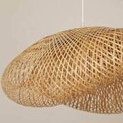 Muto Rustica Ratán Bambú Lámpara Colgante Marrón — imagen 10 | Aura Lighting