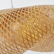 Muto Rustica Ratán Bambú Lámpara Colgante Marrón — imagen 19 | Aura Lighting