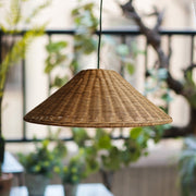 Muto Vintage Hecho a Mano LED Ratán Lámpara Colgante Salón — imagen 11 | Aura Lighting