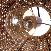 Muto Vintage Rústico LED Lámpara Colgante Ratán Salón Dormitorio — imagen 7 | Aura Lighting