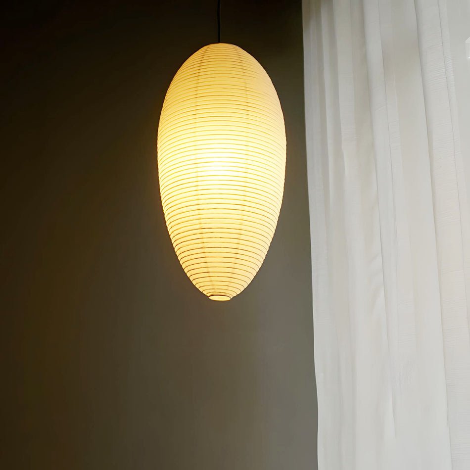 Washi Paper Chestnut Pendant Lamp - Aura Lighting
