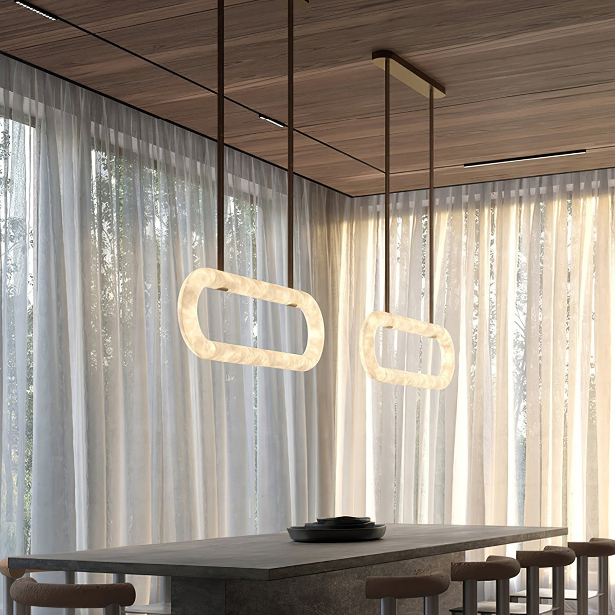 Nerina Alabaster Pendant Light - Aura Lighting